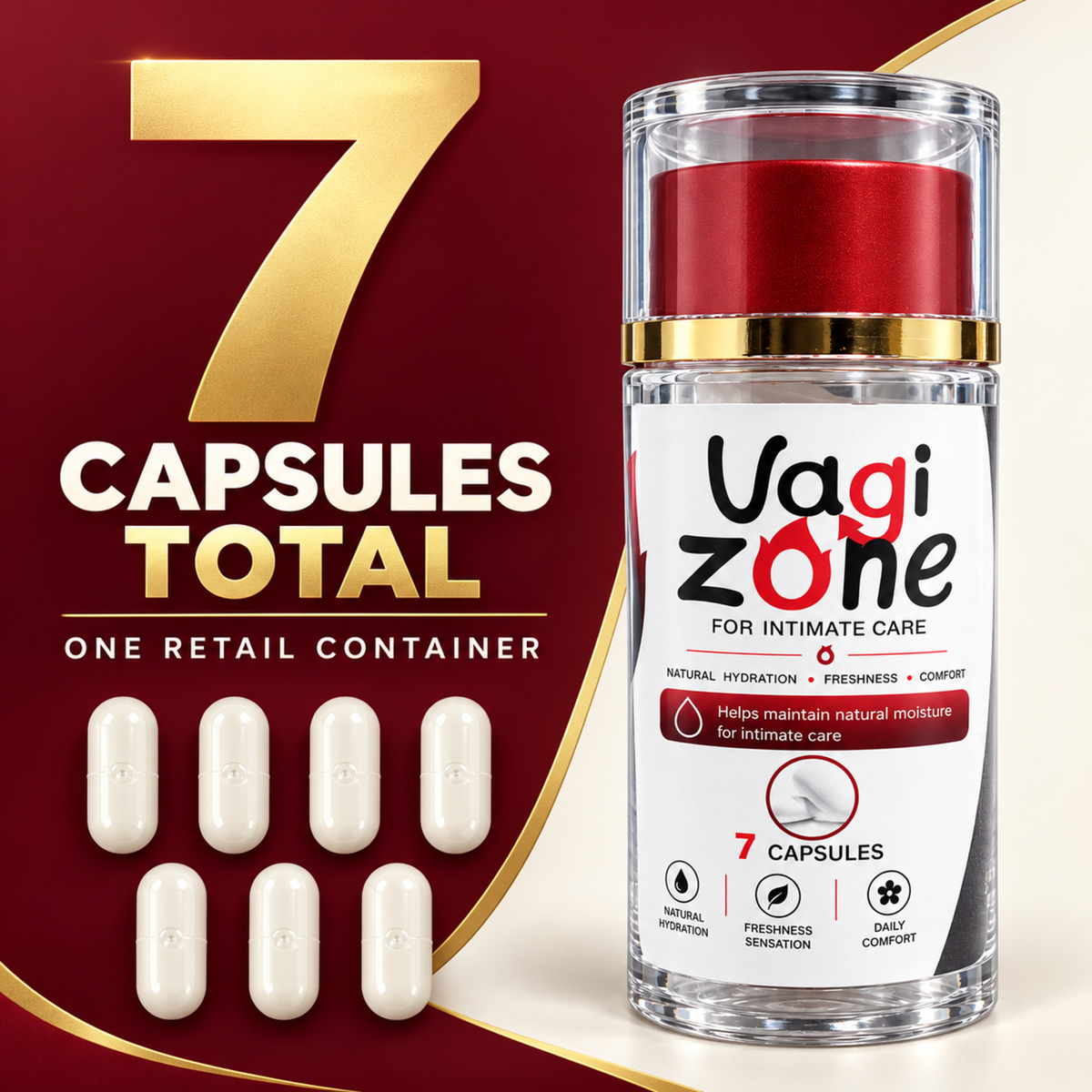 The Sweet Zone VaGiZone Intimate Care Capsules | 7 Count