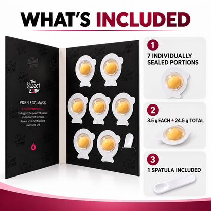 The Sweet Zone Glow Egg PDRN Skin Care Mask | 7 Capsules, 24.5 g