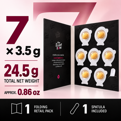 The Sweet Zone Glow Egg PDRN Skin Care Mask | 7 Capsules, 24.5 g