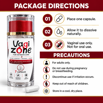 The Sweet Zone VaGiZone Intimate Care Capsules | 7 Count
