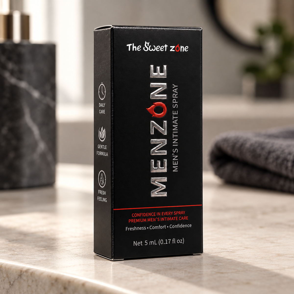 The Sweet Zone MenZone Men's Intimate Care Spray | 5 mL (0.17 fl oz)