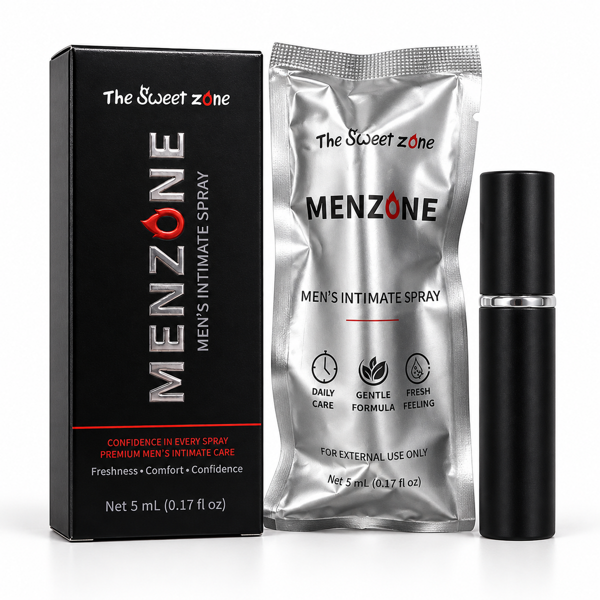 The Sweet Zone MenZone Men's Intimate Care Spray | 5 mL (0.17 fl oz)