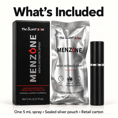 The Sweet Zone MenZone Men's Intimate Care Spray | 5 mL (0.17 fl oz)