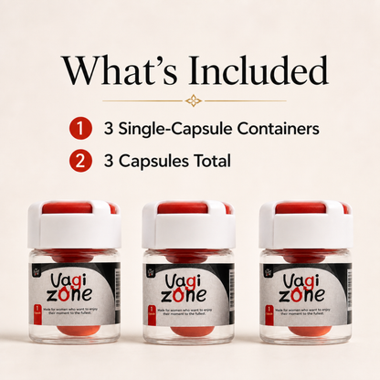 The Sweet Zone VaGiZone Warming Intimate Capsules for Women | 3 Count