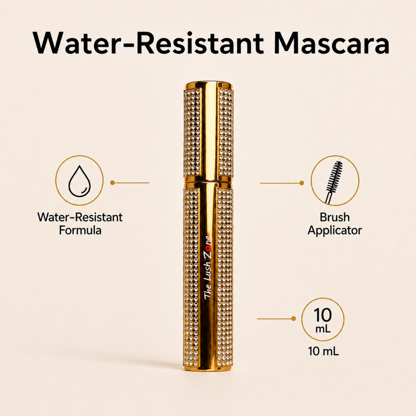 The Sweet Zone Lash Zone Eyelash Mascara | Water-Resistant Formula | 10 ml