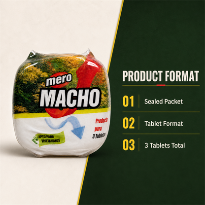 Mero Macho Herbal Supplement Tablets for Men, 3 Count