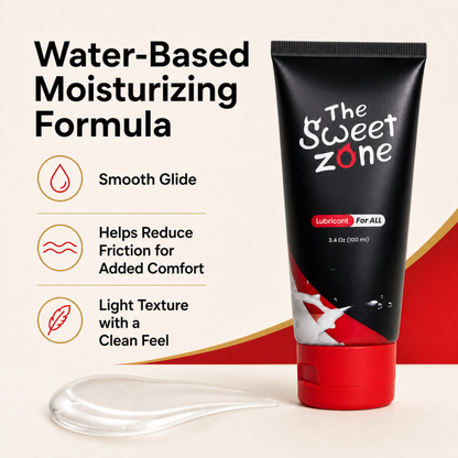 The Sweet Zone Water-Based Personal Lubricant Gel | Gentle Moisturizing Formula