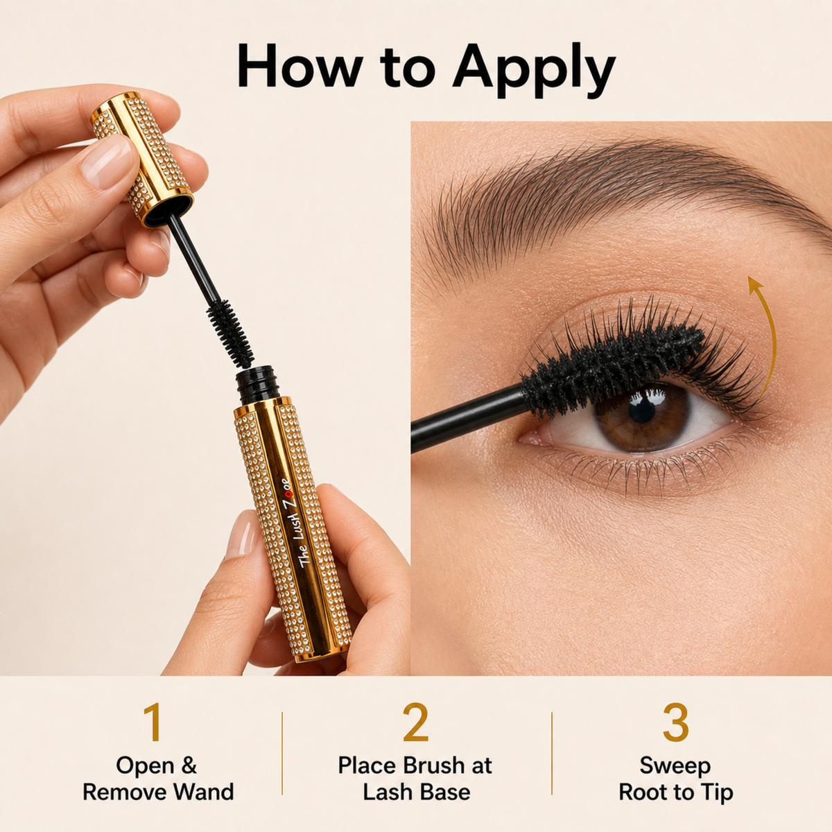 The Sweet Zone Lash Zone Eyelash Mascara | Water-Resistant Formula | 10 ml