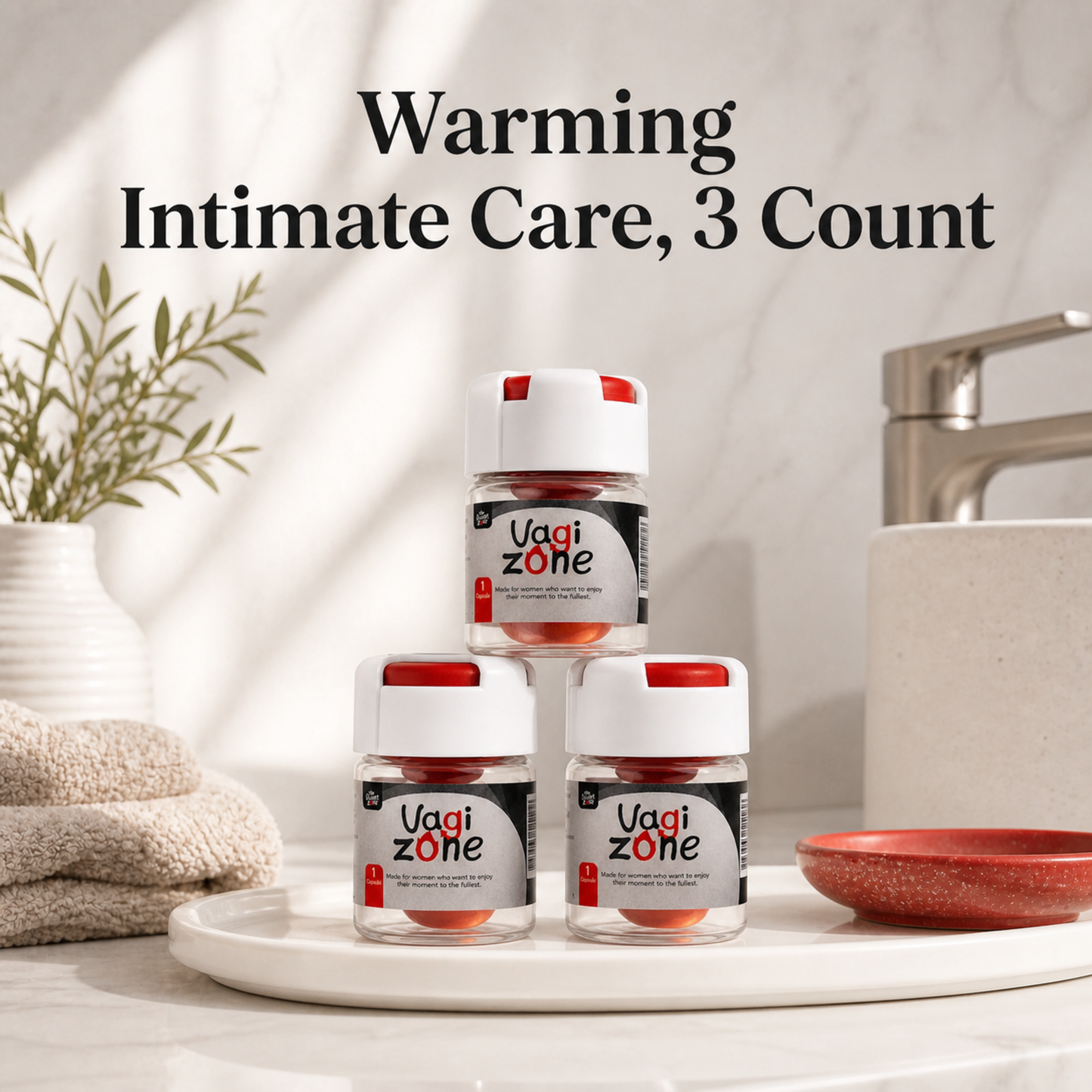 The Sweet Zone VaGiZone Warming Intimate Capsules for Women | 3 Count