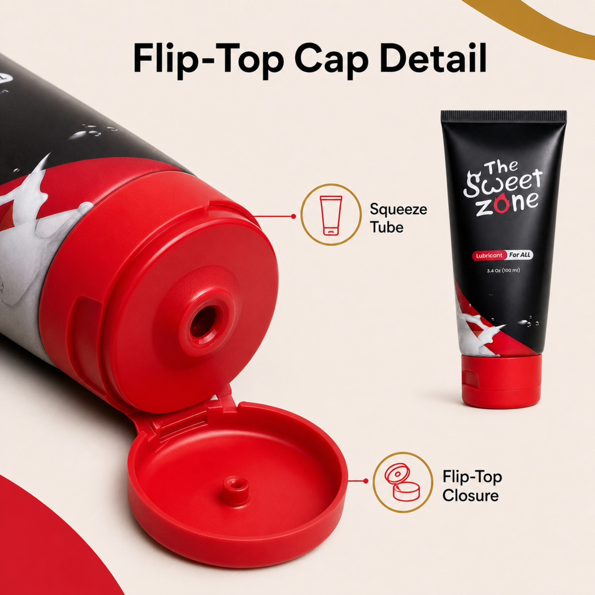 The Sweet Zone Water-Based Personal Lubricant Gel | Gentle Moisturizing Formula