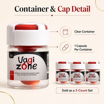The Sweet Zone VaGiZone Warming Intimate Capsules for Women | 3 Count