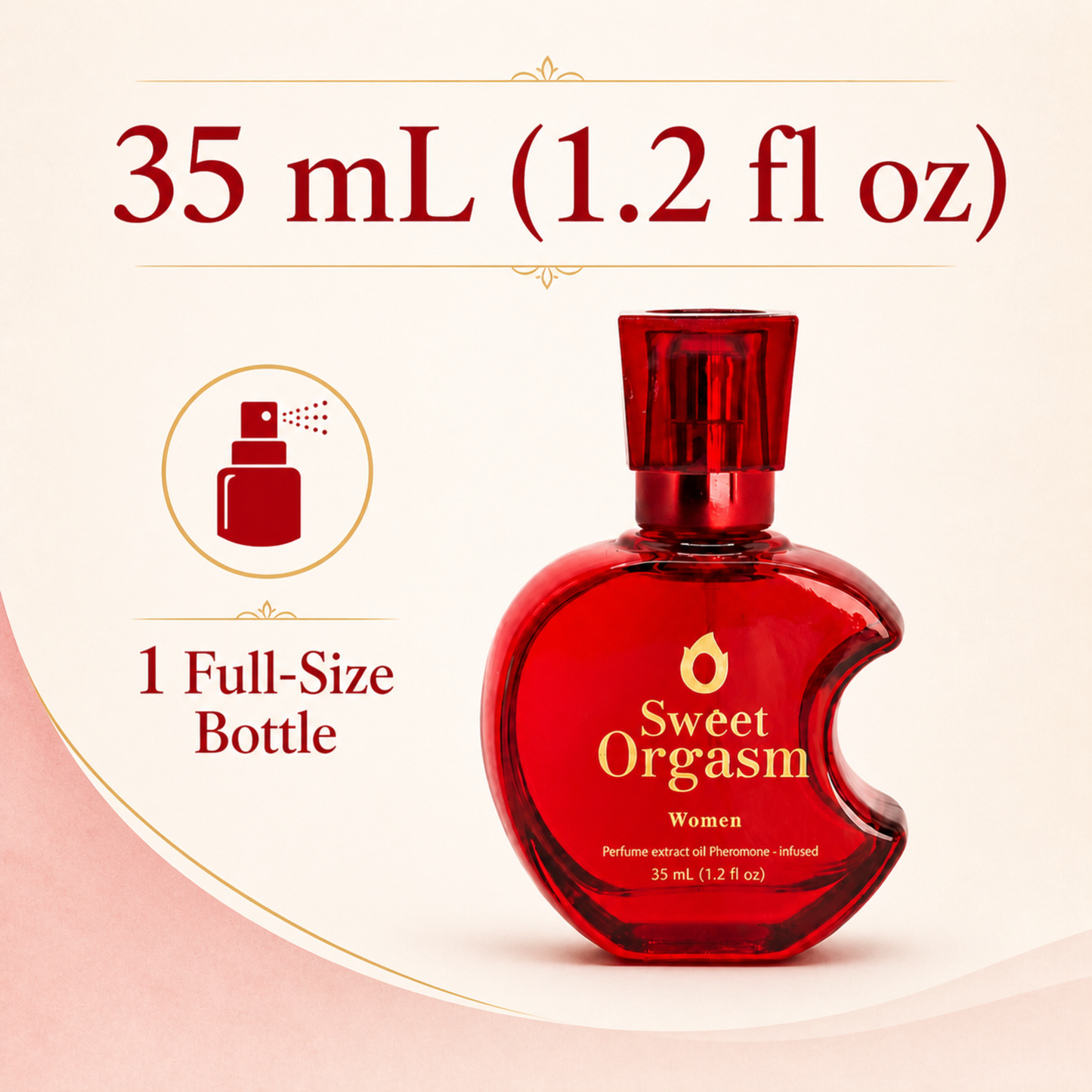 The Sweet Zone Pheromone Fragrance for Women | Full-Size Floral Fruity Scent | 1.2 fl oz (35 ml)