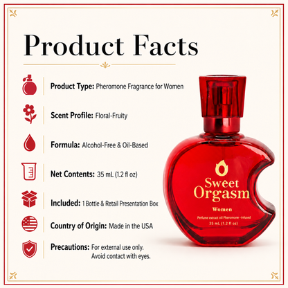 The Sweet Zone Pheromone Fragrance for Women | Full-Size Floral Fruity Scent | 1.2 fl oz (35 ml)