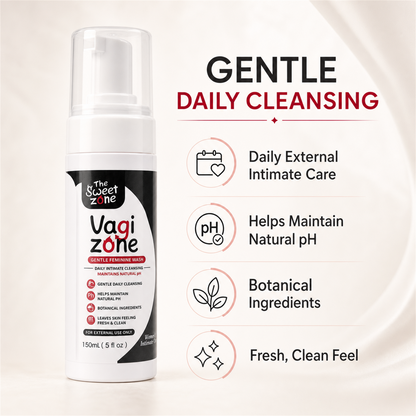 VaGiZone Gentle Feminine Wash, 150 mL